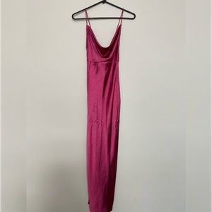 Wine colored maxi dress from princess Polly